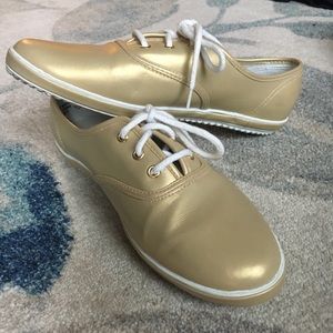 Gold Tennis Shoes
